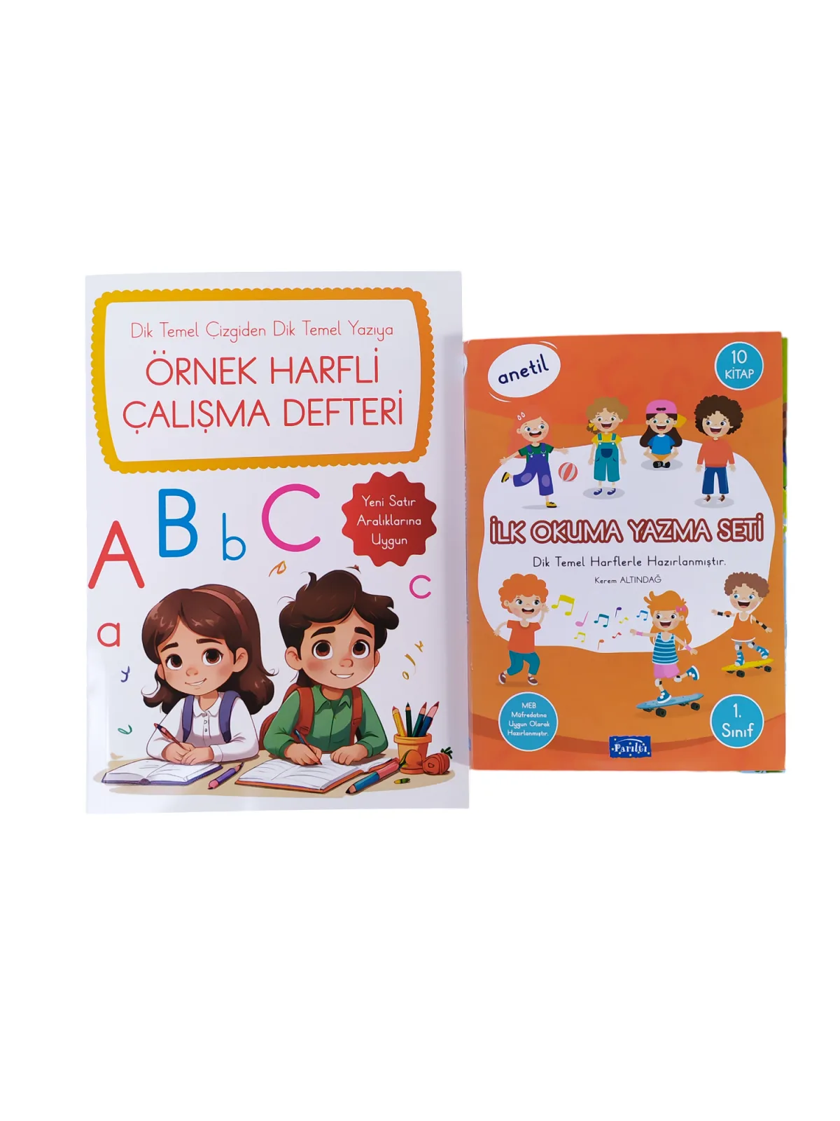 Anetil 10 lu set ve örnek harfli çalışma defteri 25 takım