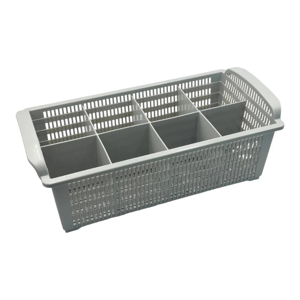 Gastronomi Endüstriyel için Bulaşık Makinesi Kaşıklık Sepeti | 415x214x150 mm Dayanıklı Plastik | 3m1e Dükkan