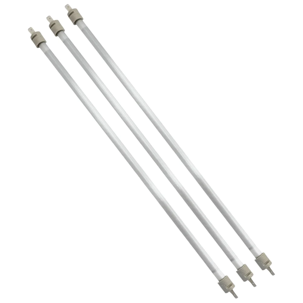 50 cm Elektrikli Isıtıcı Cam Montajlı Rezistans – 1 cm Kalınlık – Kuvars Cam İçinde Rezistanslı - 3 Adet Parçası – 3m1e'de Stokta