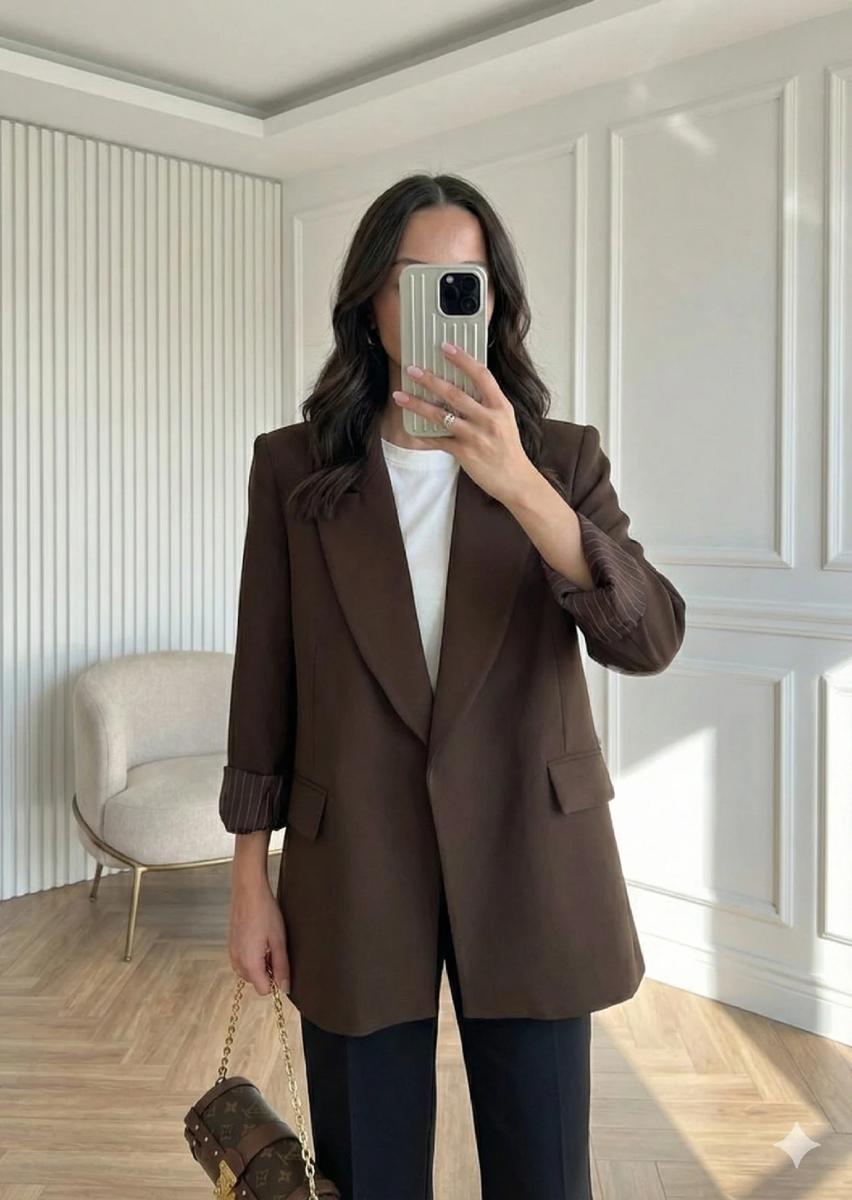 Blazer Ceket Kahverengi