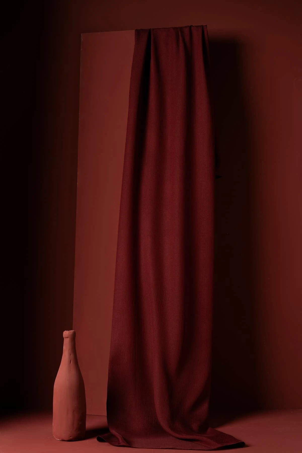 Kırışmaz Janjan Şal 185*70 Cm - Bordo