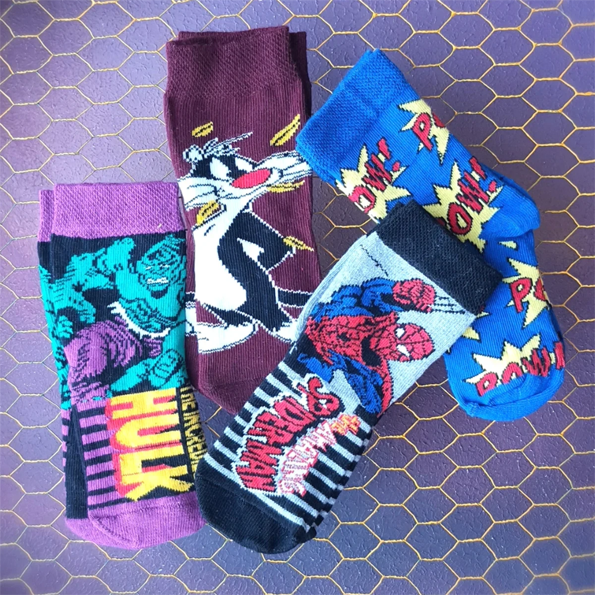 2-4 Yaş Erkek Bebek Figürlü Çorap Set Takım
