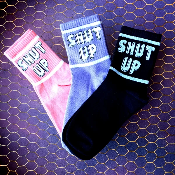 Shut Up 3'lü Renkli Çorap Seti