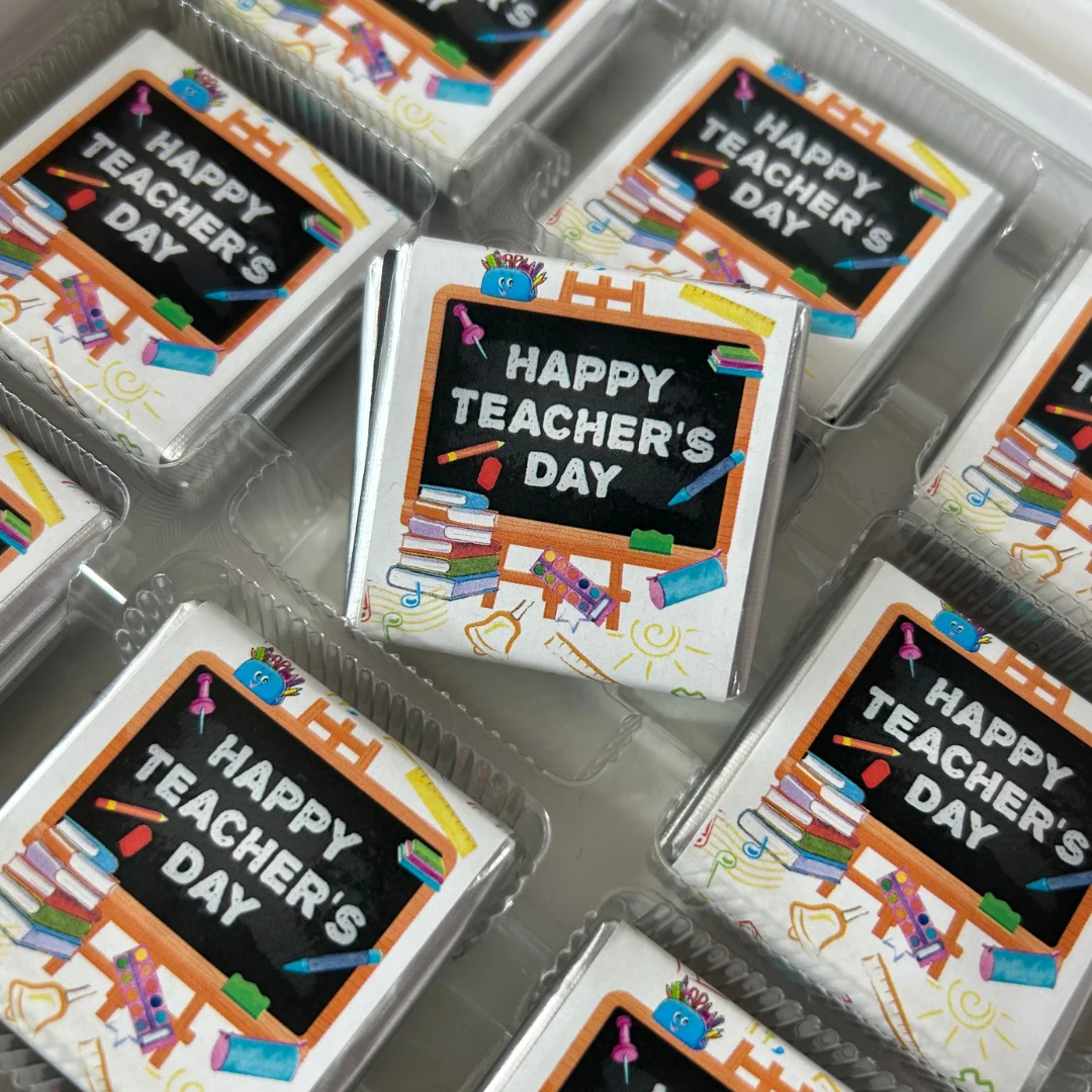 Happy Teacher's Day Öğretmenler Günü Hediyesi Çikolata