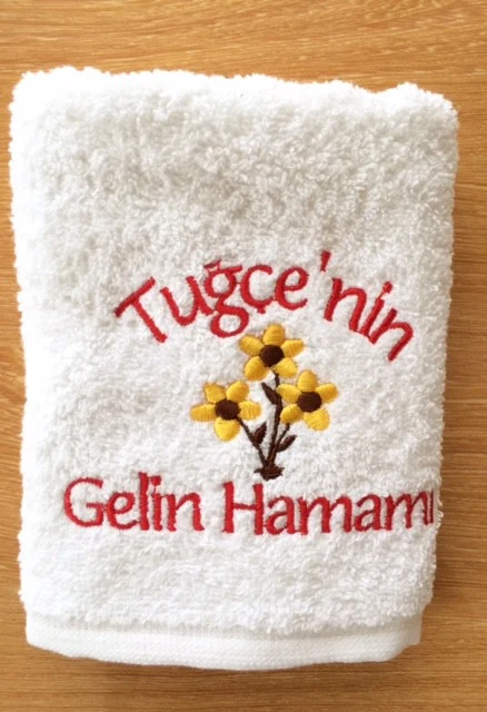 İSME ÖZEL GELİN HAMAMI HAVLUSU-2